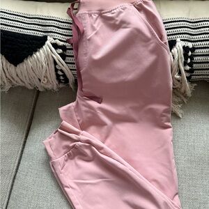 Figs pink sand Zamora scrub pants